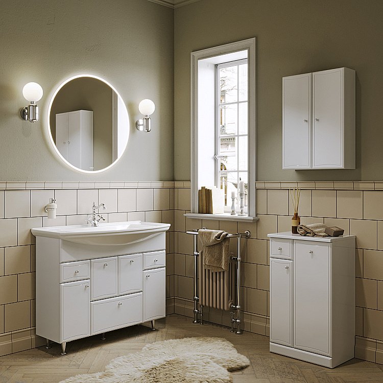 Зеркало Aqwella Moon 80 MOON0208AH в ванную от интернет-магазине сантехники Sanbest