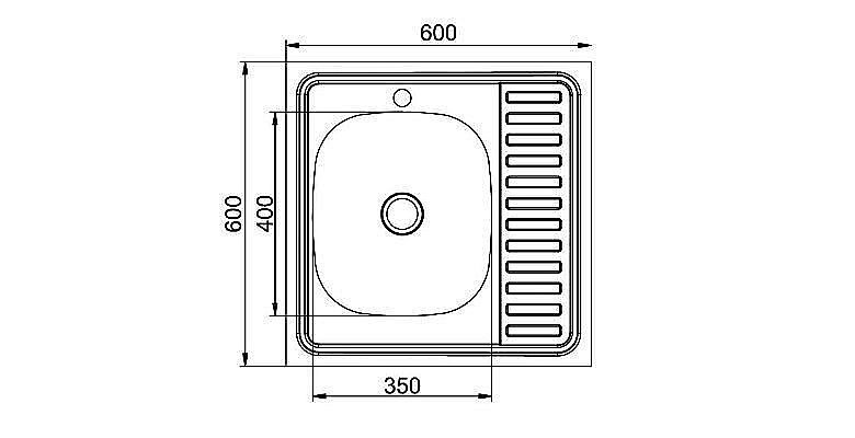 Мойка кухонная MIXLINE ML 527969 хром купить в интернет-магазине сантехники Sanbest