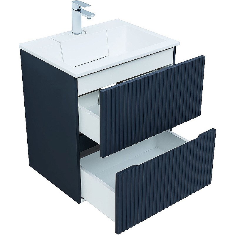 Тумба с раковиной Aquanet Джейн 60 313300 маренго для ванной в интернет-магазине Sanbest