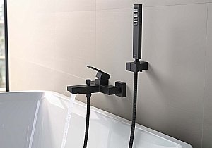 Смеситель для ванны Aquatek Либра AQ1640MB черный матовый купить в интернет-магазине сантехники Sanbest