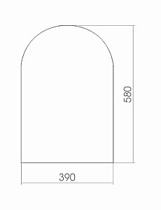Зеркало MIXLINE Арка 525022 39 в ванную от интернет-магазине сантехники Sanbest