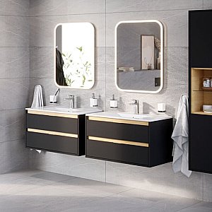 Зеркало Excellent Lumiro 50х80 DOEX.LU080.050.AC белое матовое в ванную от интернет-магазине сантехники Sanbest