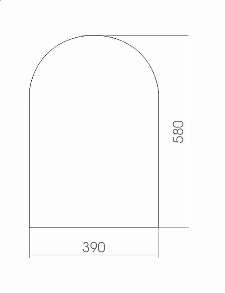 Зеркало MIXLINE Арка 525022 39 в ванную от интернет-магазине сантехники Sanbest