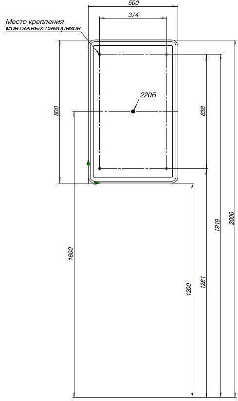 Зеркальный шкаф Aquanet Оптима 311859 50 купить в интернет-магазине сантехники Sanbest
