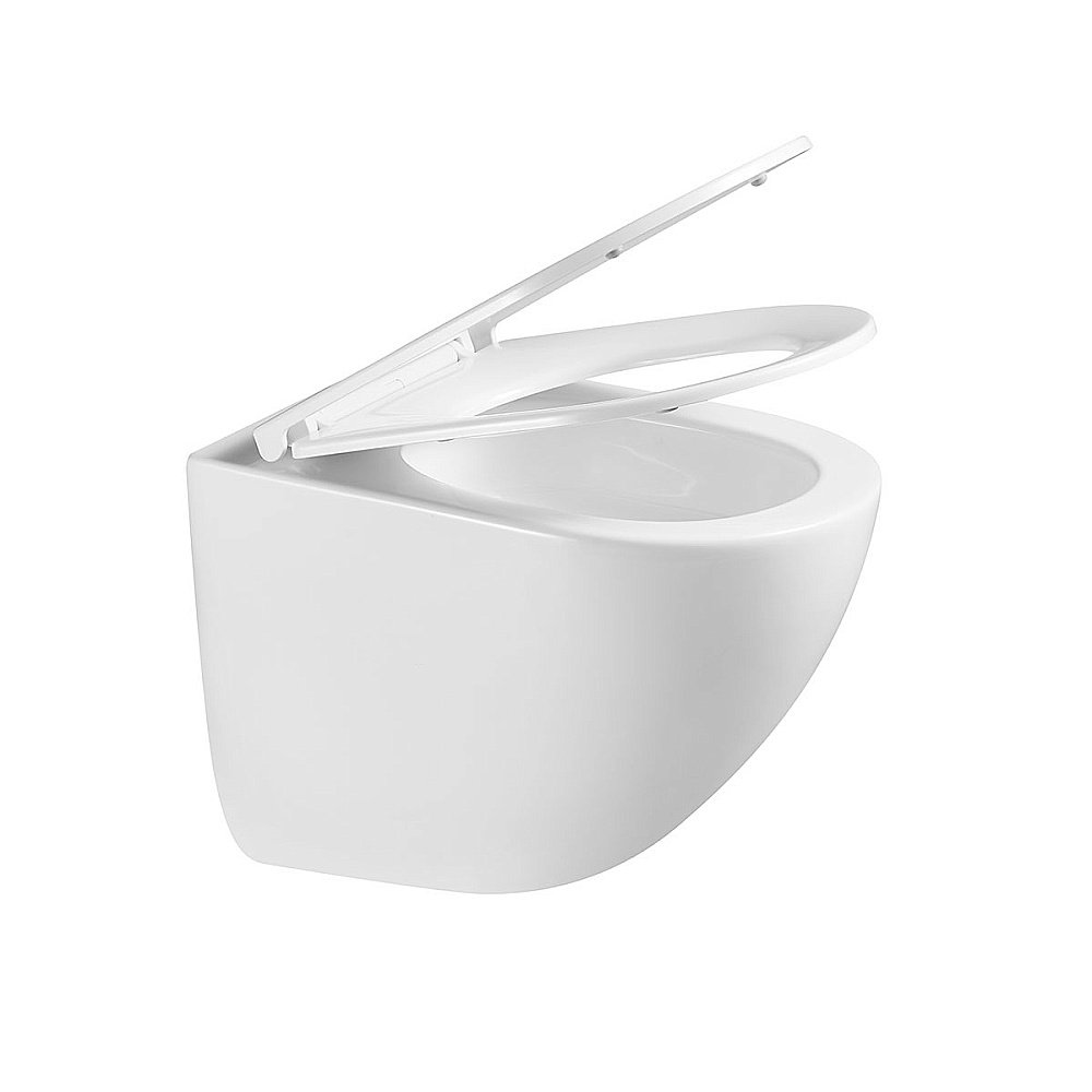 Унитаз Vincea Bien VT1-51T безободковый, смыв торнадо, с крышкой микролифт, белый купить в интернет-магазине Sanbest