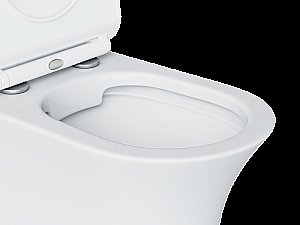 Унитаз напольный Laguraty 1217A безободковый, с крышкой микролифт, с бачком купить в интернет-магазине Sanbest