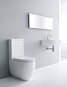 Унитаз напольный Kerasan Flo 3117 белый, с бачком купить в интернет-магазине Sanbest