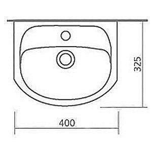Тумба с раковиной напольная Misty Соло 40 белая для ванной в интернет-магазине Sanbest