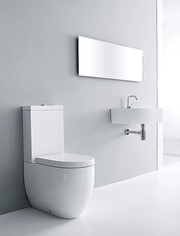 Унитаз напольный Kerasan Flo 3117 белый, с бачком купить в интернет-магазине Sanbest