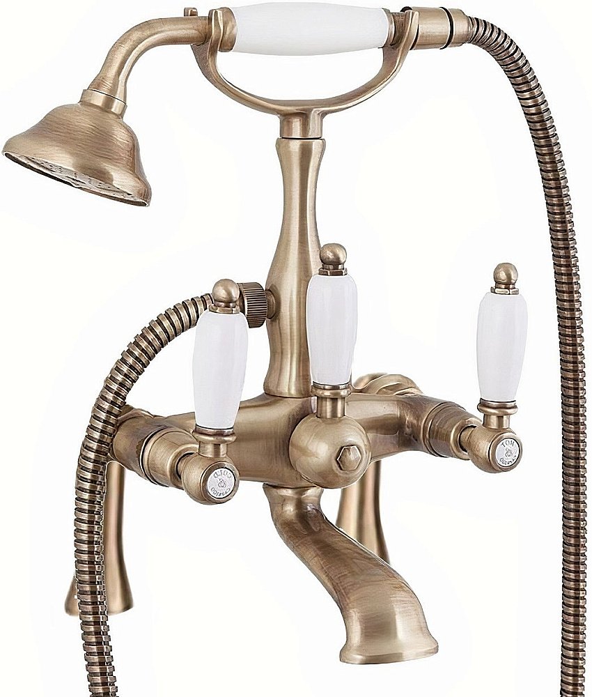 Смеситель для ванны Cezares FIRST-PBV-02-Bi бронза купить в интернет-магазине сантехники Sanbest