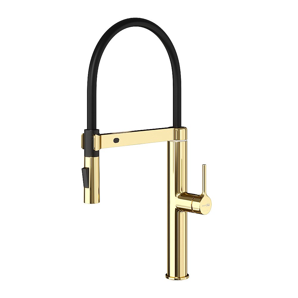Смеситель для кухни WasserKraft A8877 сенсорный, золото купить в интернет-магазине сантехники Sanbest