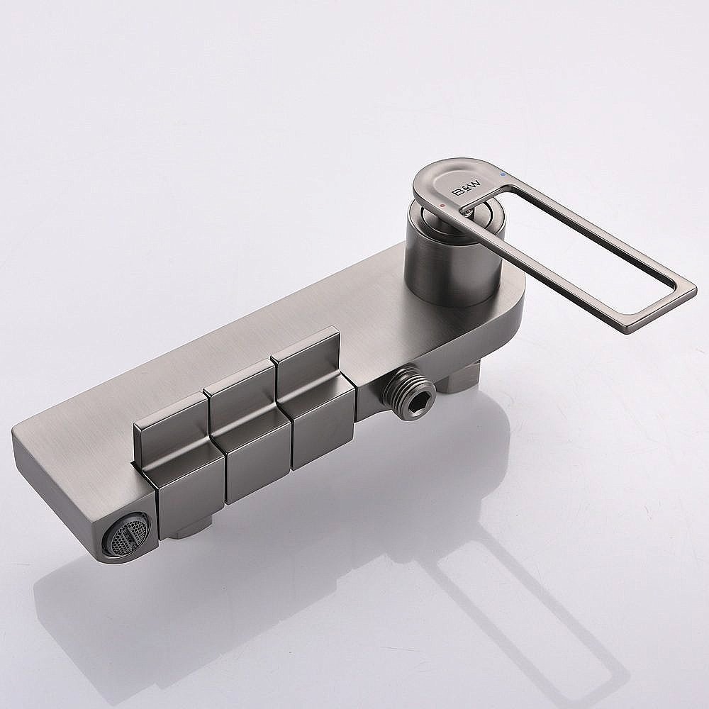 Душевая система Black&White Universe UK9900MG оружейная сталь купить в интернет-магазине сантехники Sanbest