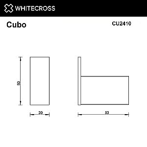 Крючок WhiteCross Cubo CU2410CR хром купить в интернет-магазине сантехники Sanbest
