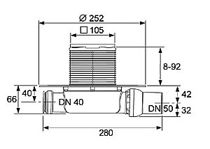 Душевой трап TECE TECEdrainpoint S 110 3601100 купить в интернет-магазине Sanbest