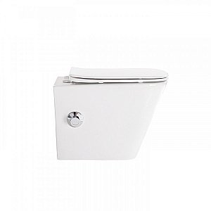 Унитаз BelBagno Due BB3103CHR-BS/SC безободковый, с крышкой микролифт купить в интернет-магазине Sanbest