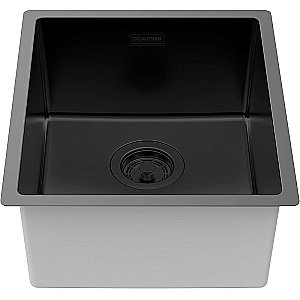Кухонная мойка Paulmark Lassan 38 LA38-MBN черная матовая купить в интернет-магазине сантехники Sanbest