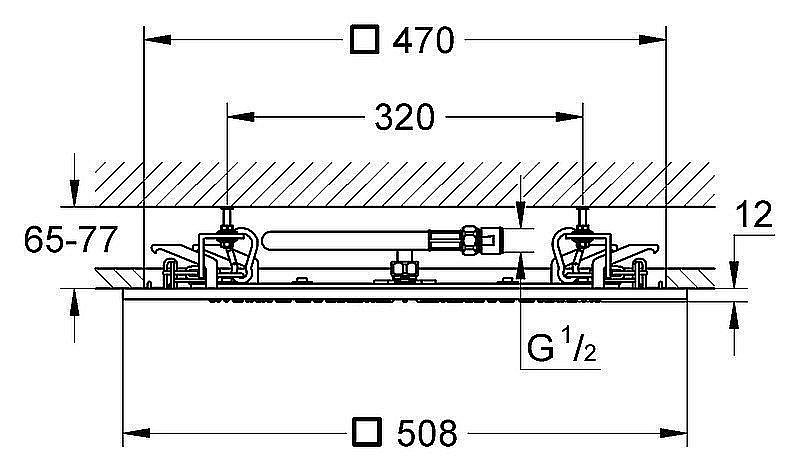 Верхний душ Grohe Rainshower F-series 27286000 купить в интернет-магазине сантехники Sanbest