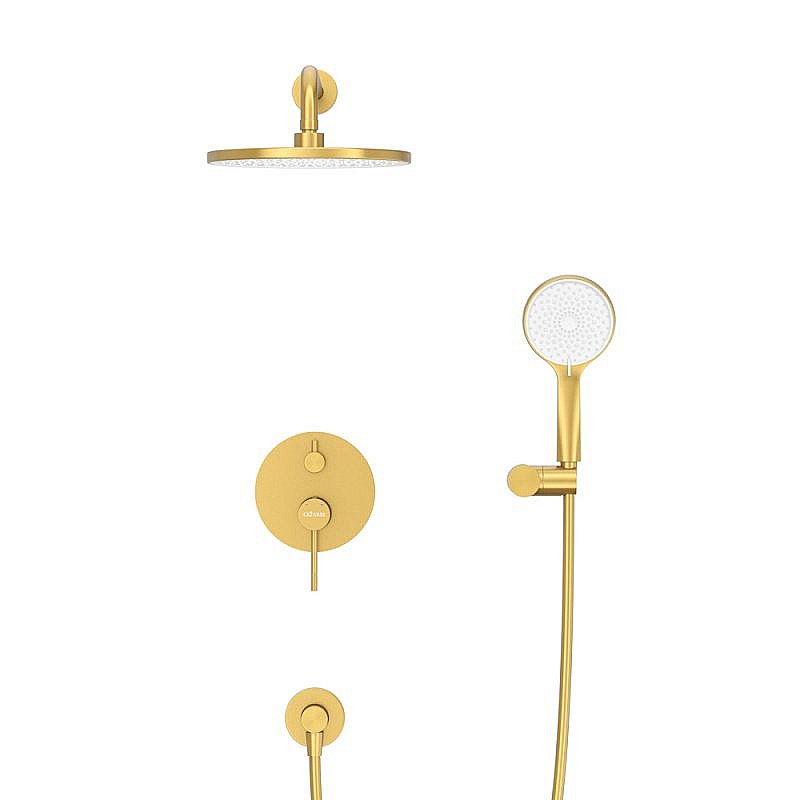 Душевая система Cezares RELAX-DSET-BORO брашированное золото купить в интернет-магазине сантехники Sanbest