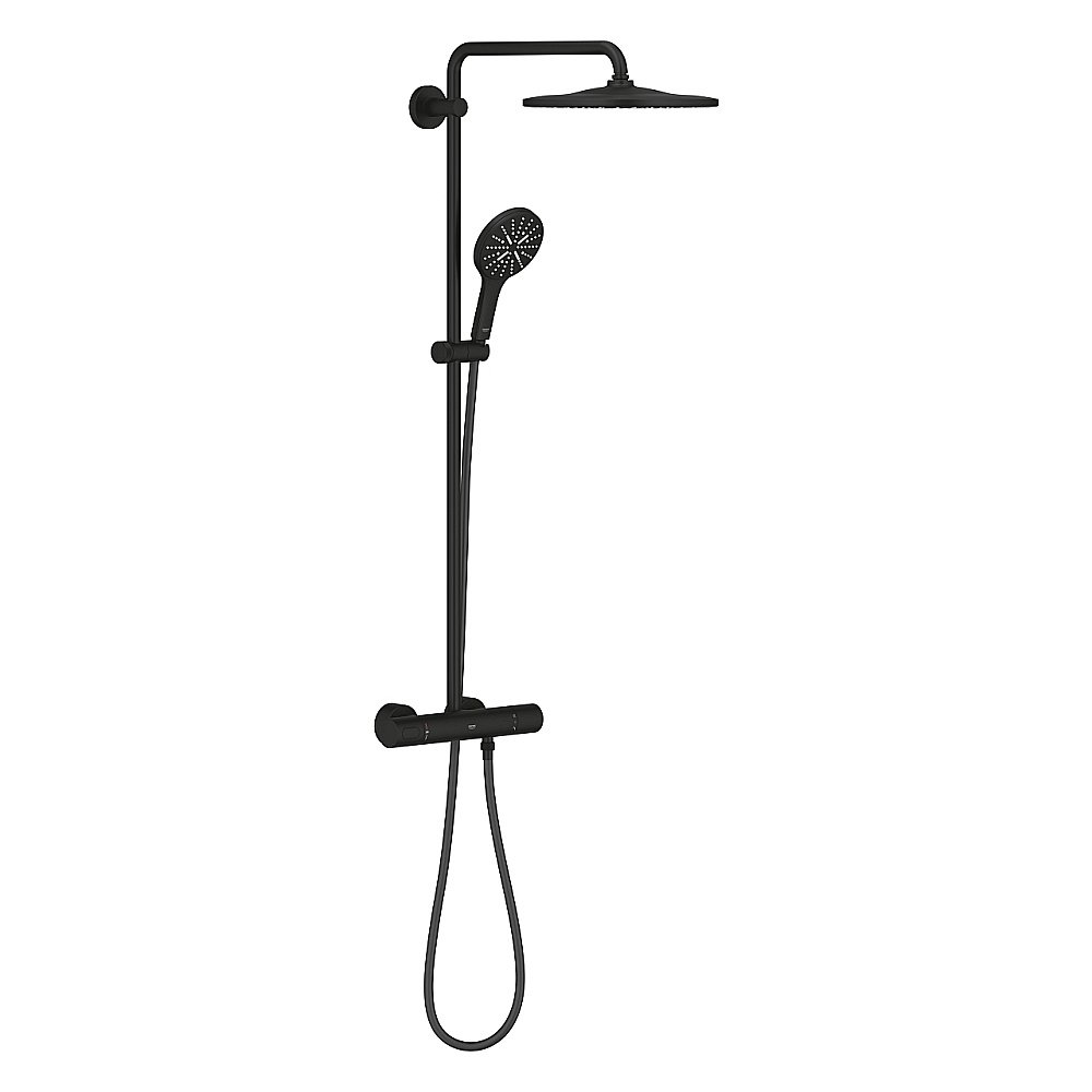 Душевая система Grohe Rainshower SmartActive 310 22119KF0 фантомный черный купить в интернет-магазине сантехники Sanbest
