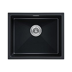 Кухонная мойка Paulmark LUMI 55UNI LU55-BLM черный металлик купить в интернет-магазине сантехники Sanbest