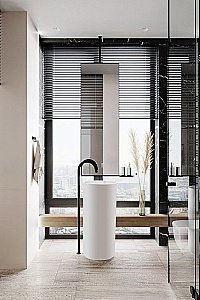 Раковина напольная NT Bagno Pavia 40 NT608 белая матовая купить в интернет-магазине Sanbest