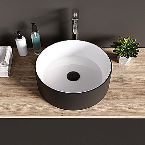 Раковина Grossman Color GR-4040BW черно-белый купить в интернет-магазине Sanbest