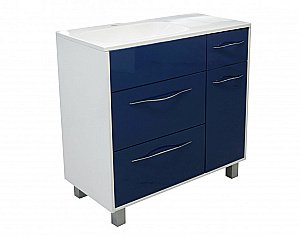 Тумба с раковиной Эстет Barcelona 90 напольная 3 ящика, 1 дверь, белая для ванной в интернет-магазине Sanbest