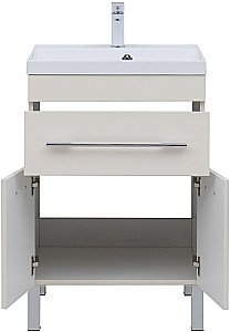 Тумба с раковиной Aquanet Верона 304535 60 крем для ванной в интернет-магазине Sanbest