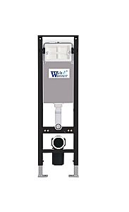 Унитаз с инсталляцией WeltWasser AMBERG 350+SALZBACH 043 GL-BL+AMBERG RD-WT черный/кнопка белая, безободковый, с крышкой микролифт, слив торнадо купить в интернет-магазине Sanbest