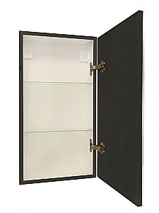 Зеркальный шкаф с подсветкой Art&Max TECHNO AM-Tec-350-650-1D-DS-F-Nero купить в интернет-магазине сантехники Sanbest