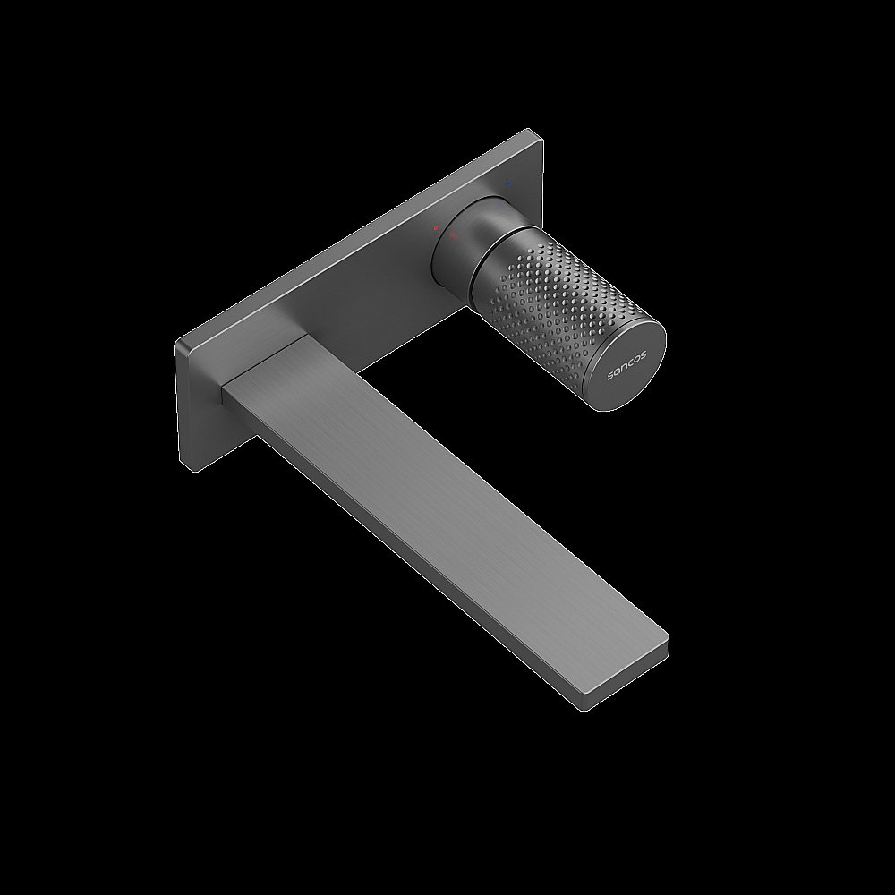 Смеситель для раковины Sancos Nexus SC9013GG вороненая сталь купить в интернет-магазине сантехники Sanbest