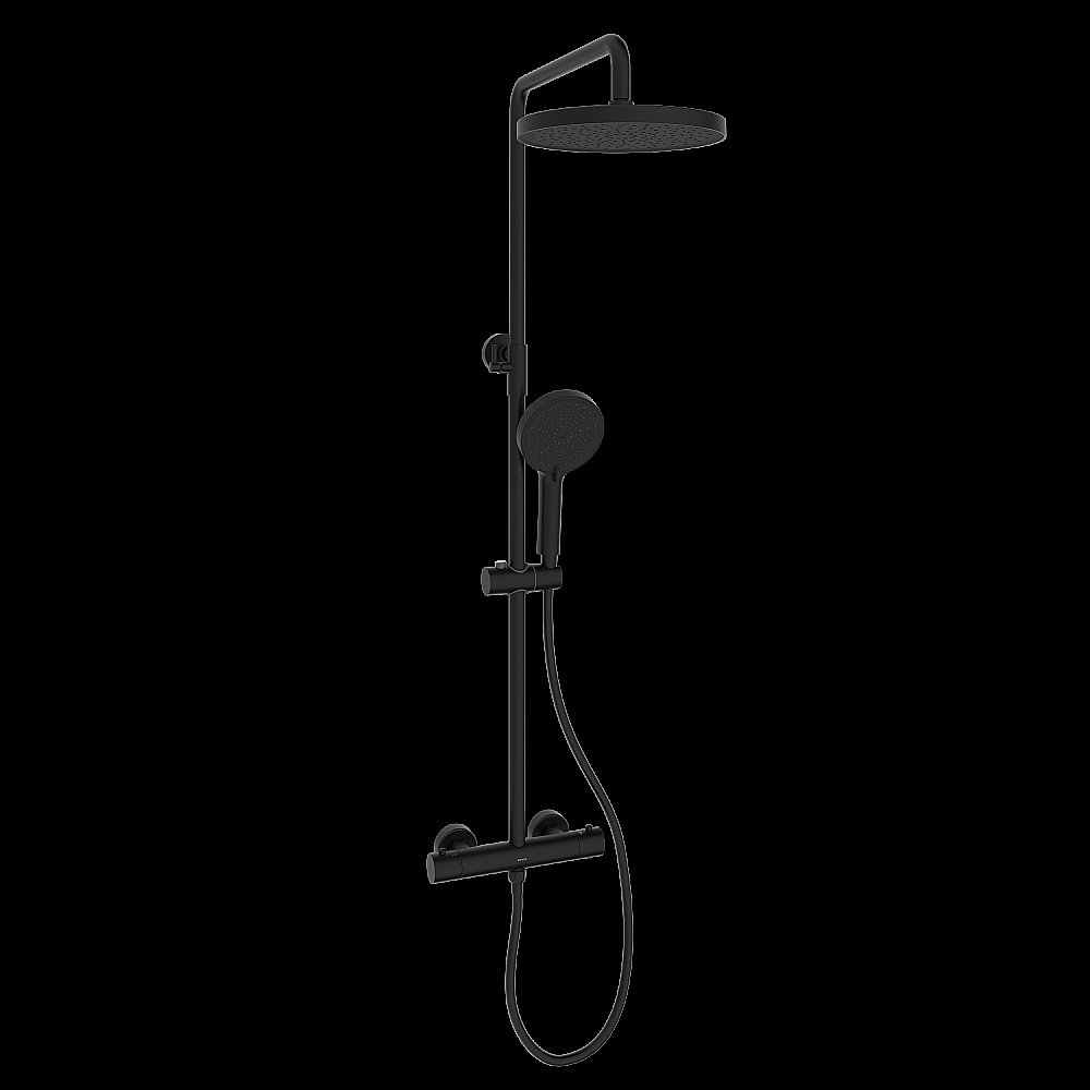 Душевая система Sancos Teo SC11001MB черный матовый купить в интернет-магазине сантехники Sanbest