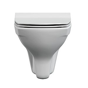 Унитаз подвесной Cersanit CARINA XL CO DPL EO slim c инсталляцией VECTOR/кнопка CORNER хром глянцевый, с крышкой микролифт, безободковый купить в интернет-магазине Sanbest