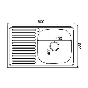 Мойка кухонная MIXLINE ML 528178 хром купить в интернет-магазине сантехники Sanbest