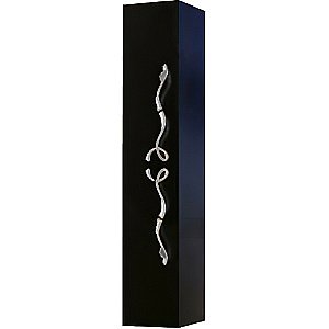 Пенал Aqwella Due amanti 25 DUE0525BLK черный для ванной в интернет-магазине сантехники Sanbest