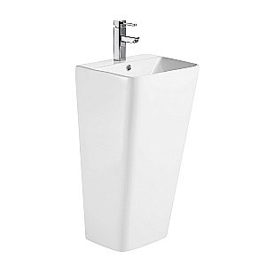 Раковина Azario FRETTA SQUARE 44 AZ-302 белая купить в интернет-магазине Sanbest