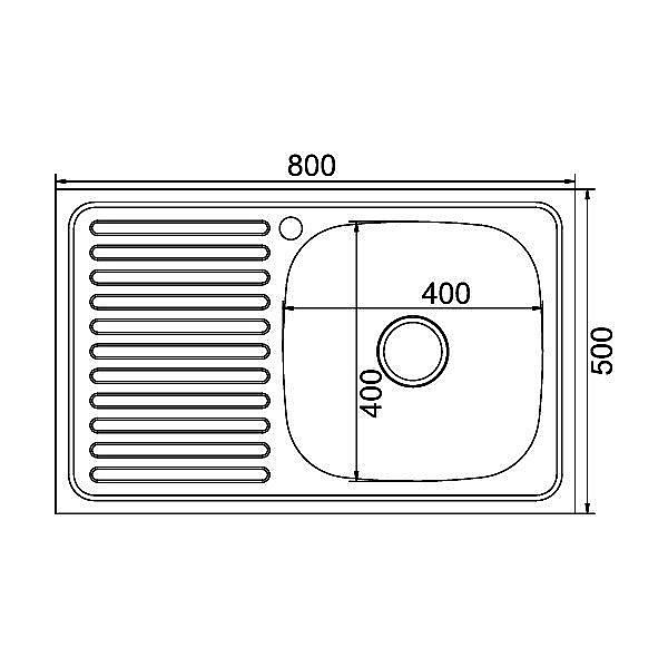 Мойка кухонная MIXLINE ML 528178 хром купить в интернет-магазине сантехники Sanbest