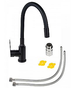 Смеситель для кухни Agger Easy A3100544 черный матовый купить в интернет-магазине сантехники Sanbest