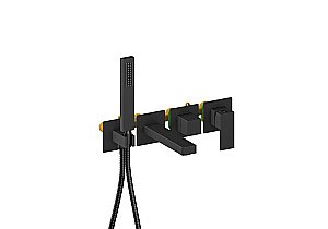 Смеситель для ванны Aquatek Либра AQ1644MB черный матовый купить в интернет-магазине сантехники Sanbest