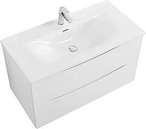 Тумба с раковиной BelBagno MARINO-CER-N-800-2C-SO-BO-P Bianco Opaco для ванной в интернет-магазине Sanbest