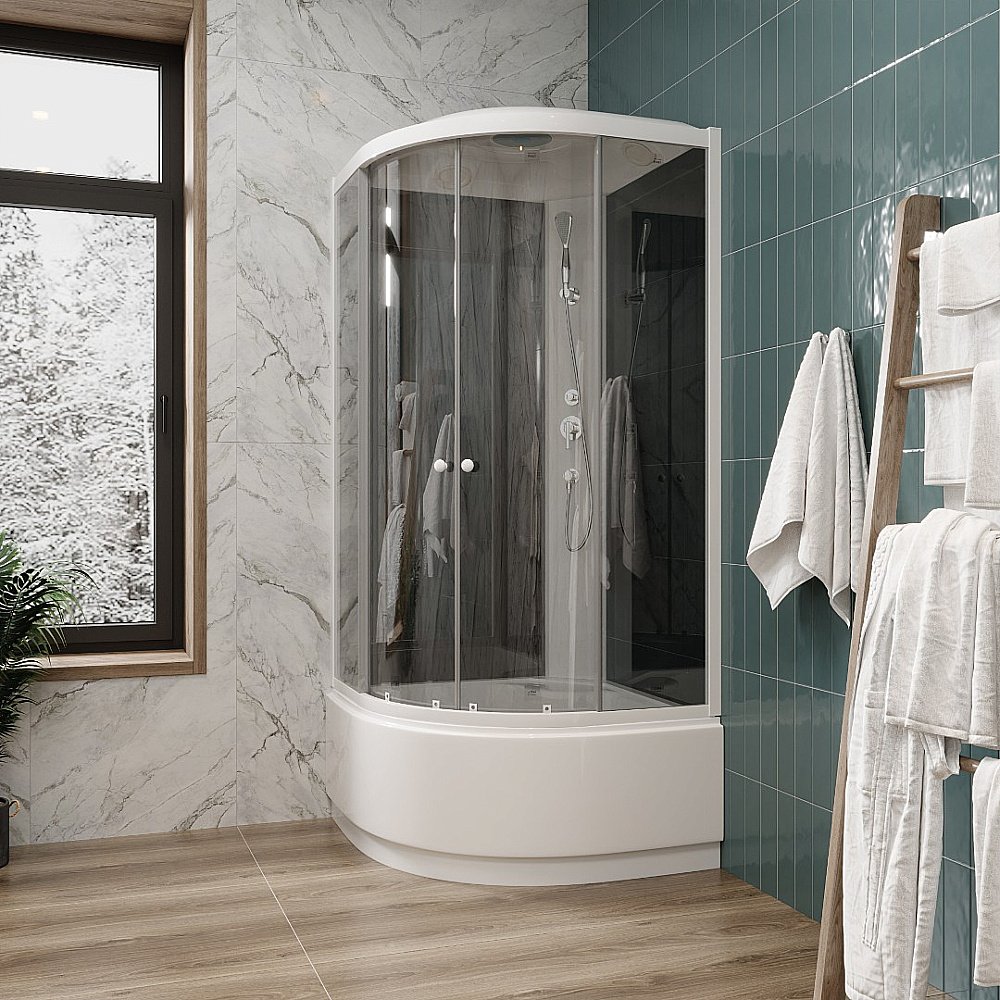 Душевая кабина Parly Эконом EC921 Classic, тонированное закалённое стекло, 90×90×215 см купить в интернет-магазине Sanbest