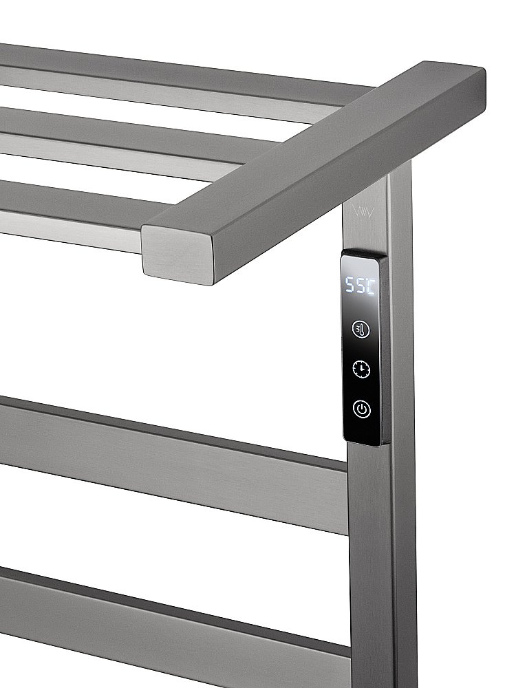 Полотенцесушитель электрический WONZON & WOGHAND FRANKFURT, Темный графит (WW-1029-GM) купить в интернет-магазине сантехники Sanbest