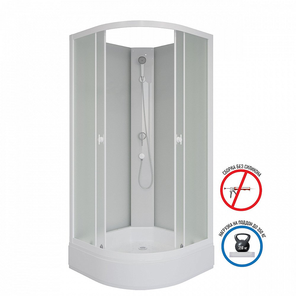 Душевая кабина Niagara Promo P90/26/MT/BK 90х90 купить в интернет-магазине Sanbest