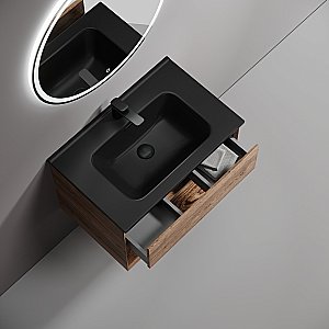 Тумба с раковиной Sancos Marmi 1.0 70 MR1.070ECH дуб чарльстон для ванной в интернет-магазине Sanbest