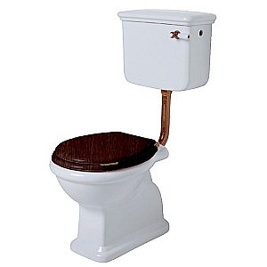 Унитаз SIMAS Lante LA01 с фронтальной ручкой бронза, белый купить в интернет-магазине Sanbest