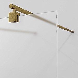 Душевое ограждение WasserKRAFT Vechte 60W40BG-MG 120 фиксатор золото матовое/стекло матовое купить в интернет-магазине Sanbest