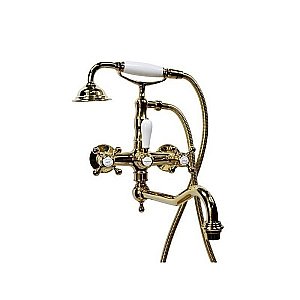 Смеситель для ванны Magliezza Classico 50606 с лейкой TL-4 золото купить в интернет-магазине сантехники Sanbest