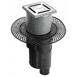 Душевой трап прямой Berges Platz Norma 15х15 090059 матовый хром купить в интернет-магазине Sanbest