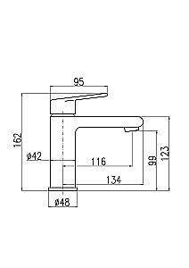 Смеситель для раковины Rav-Slezak COLORADO CO228.5CMAT купить в интернет-магазине сантехники Sanbest