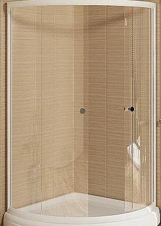 Душевой уголок Радомир Найт 100x100 стекло прозрачное/профиль белый купить в интернет-магазине Sanbest